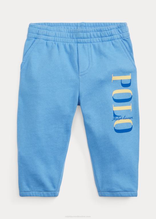havneø blå baby Ralph Lauren spa-frotté joggingbukser med logo Z426B8311