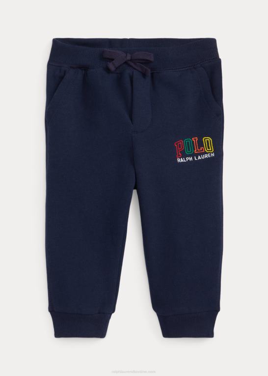 krydstogtflåde baby Ralph Lauren joggerbukser i fleece med logo Z426B8312