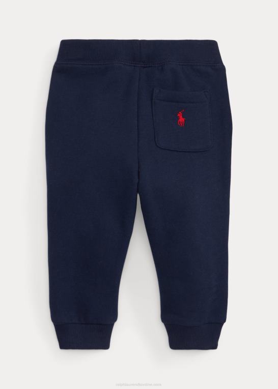krydstogtflåde baby Ralph Lauren joggerbukser i fleece med logo Z426B8312