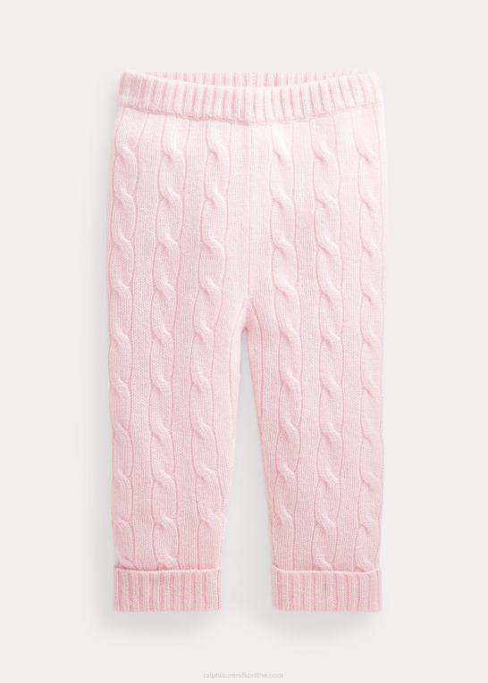 morgen pink baby Ralph Lauren kabelstrikket kashmirbuks Z426B8298