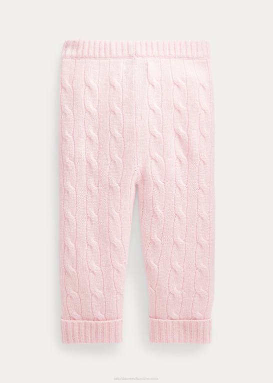 morgen pink baby Ralph Lauren kabelstrikket kashmirbuks Z426B8298