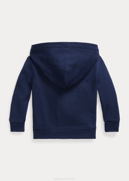 newport flåde baby Ralph Lauren spa terry hættetrøje med fuld lynlås Z426B8308