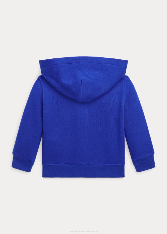 safir stjerne baby Ralph Lauren polo bear fleece hættetrøje med fuld lynlås Z426B8307
