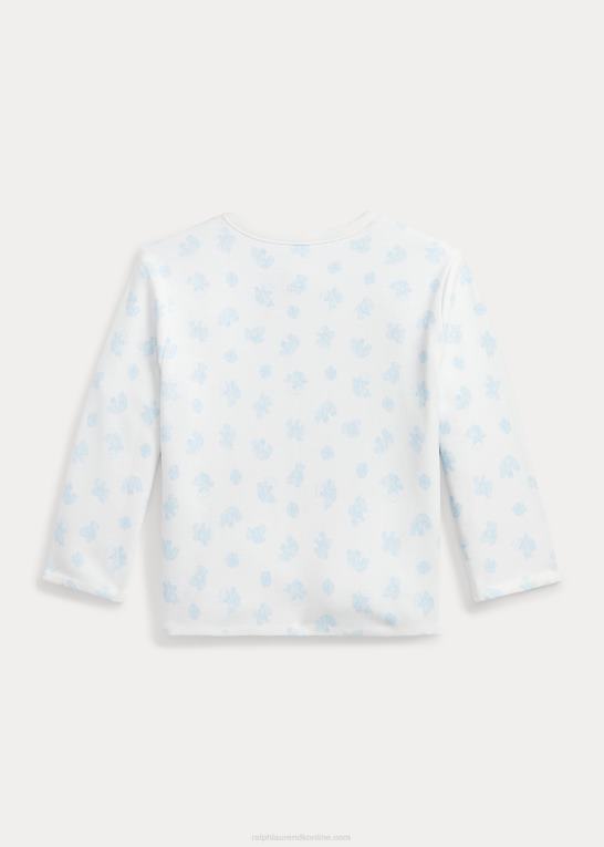 beryl blå baby Ralph Lauren vendbar interlock-jakke i bomuld Z426B8332