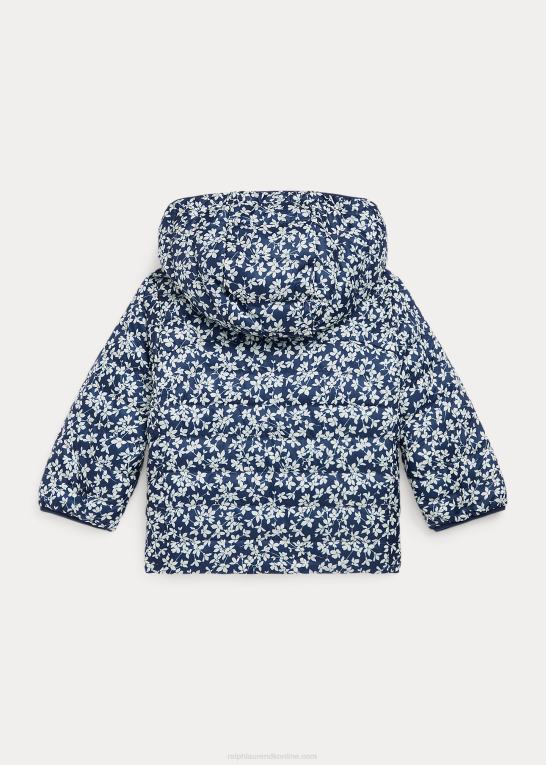 blomster-urtemælk baby Ralph Lauren blomstret vendbar vandafvisende jakke Z426B8015