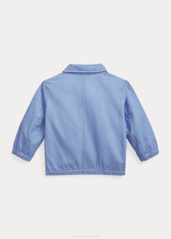 havneø blå baby Ralph Lauren bayport polo bear bomuldsjakke Z426B8012