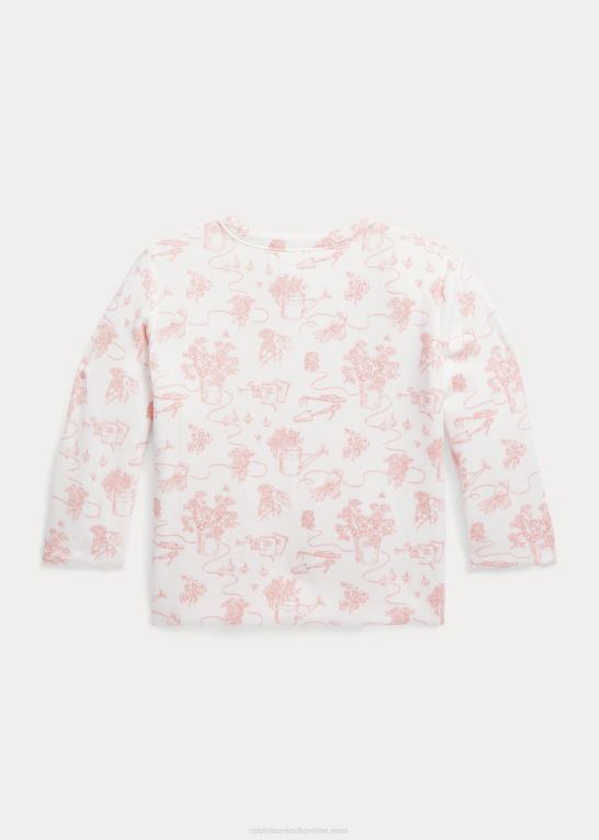 pink gingham/havetoile baby Ralph Lauren vendbar interlock-jakke i bomuld Z426B8014
