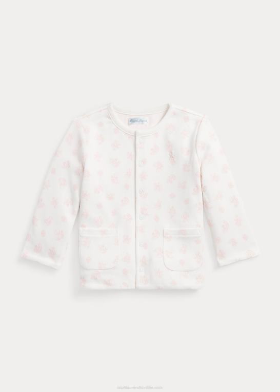 sart lyserød baby Ralph Lauren vendbar organisk interlock-jakke Z426B8331