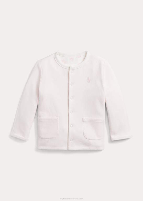 sart lyserød baby Ralph Lauren vendbar organisk interlock-jakke Z426B8331