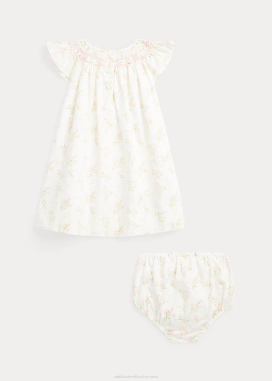 glem mig ikke blomstret baby Ralph Lauren blomstret smockkjole og bloomer Z426B7866