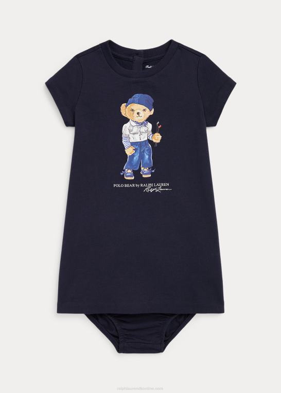 jægerflåde baby Ralph Lauren polo bear bomuld t-shirt & bloomer Z426B8234