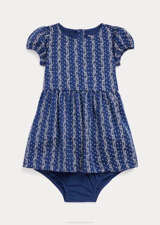 juliet blomsterstribe baby Ralph Lauren blomstret ponte kjole og bloomer Z426B8233