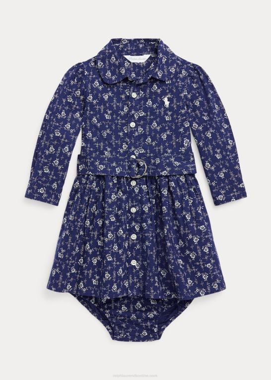 madelyn blomstret baby Ralph Lauren blomstret skjortekjole og bloomer i bomuld Z426B8228