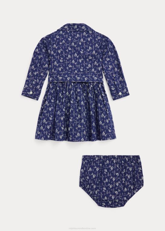 madelyn blomstret baby Ralph Lauren blomstret skjortekjole og bloomer i bomuld Z426B8228
