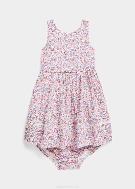 tyler blomstret baby Ralph Lauren blomstret seersucker kjole og bloomer Z426B8246