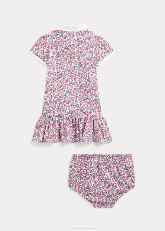 tyler blomstret baby Ralph Lauren blomstret strækmesh polokjole og bloomer Z426B7845