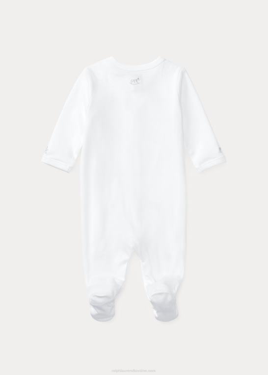 baby Ralph Lauren gyngeheste overtræksdragt i bomuld Z426B8174