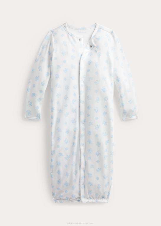 blå multi baby Ralph Lauren bomulds konvertible kjoleoverall Z426B8179