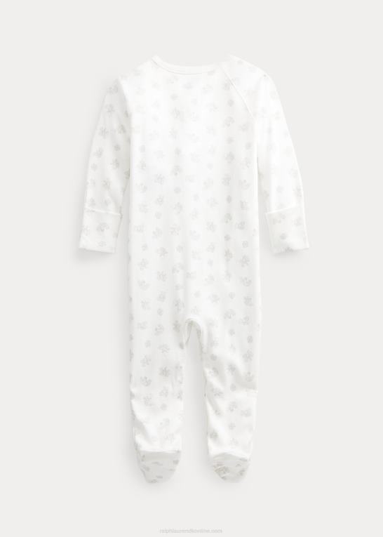 grå multi baby Ralph Lauren overtræksdragt i bomuld Z426B10017