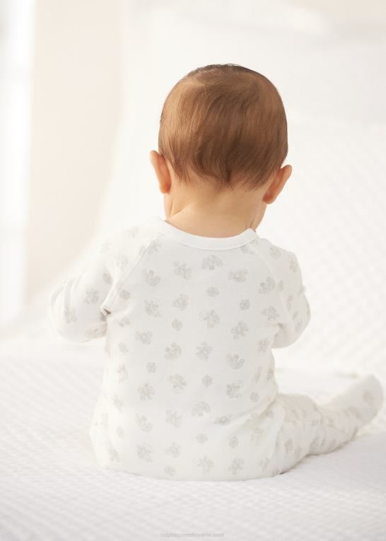 grå multi baby Ralph Lauren overtræksdragt i bomuld Z426B10017