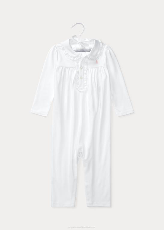 hvid baby Ralph Lauren bomulds polo overall Z426B7749
