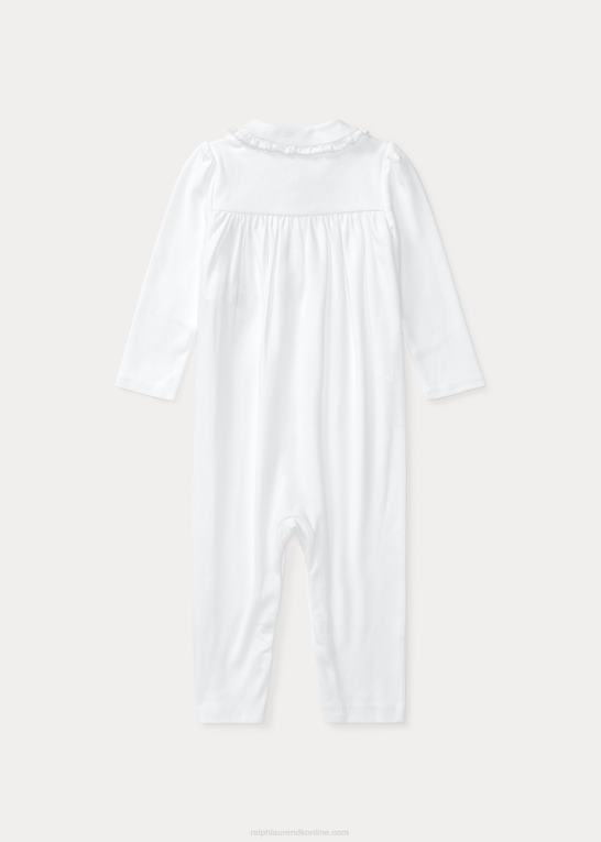hvid baby Ralph Lauren bomulds polo overall Z426B7749