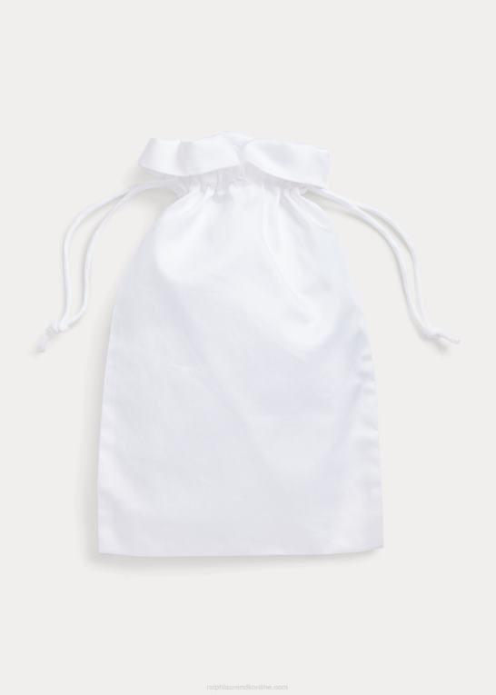 hvid baby Ralph Lauren dåbsdragt i bomuld Z426B7746