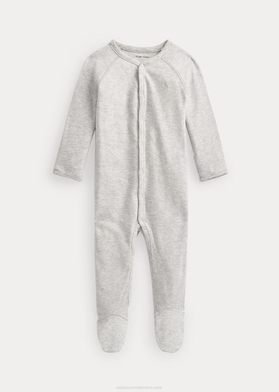 kvartslyng baby Ralph Lauren overtræksdragt med fod i bomuld Z426B10013