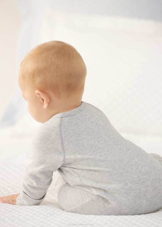 kvartslyng baby Ralph Lauren overtræksdragt med fod i bomuld Z426B10013