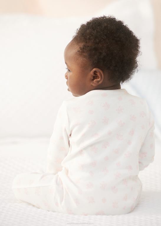 lyserød multi baby Ralph Lauren konvertibel kjole i økologisk bomuld Z426B8176