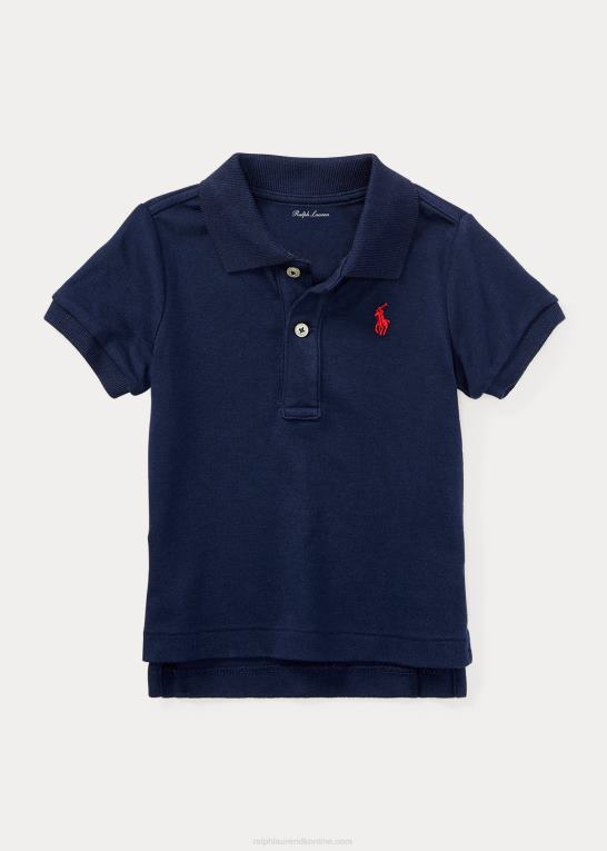 raffineret flåde baby Ralph Lauren blød poloshirt i bomuld Z426B7891