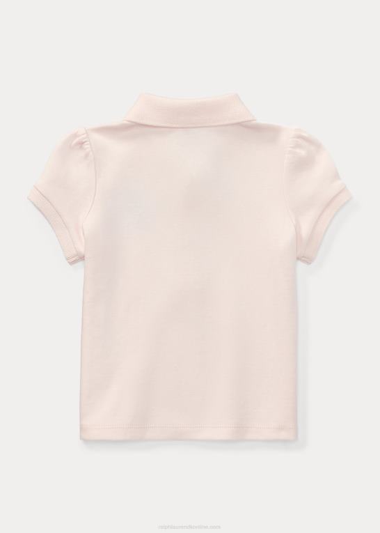 sart lyserød baby Ralph Lauren polo bear poloshirt i blød bomuld Z426B7893