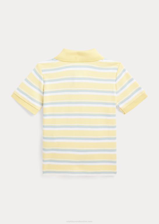 t-fugl gul multi baby Ralph Lauren stribet poloshirt i blød bomuld Z426B7892