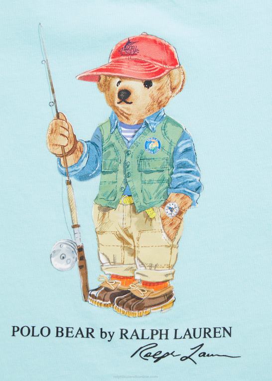 ø aqua baby Ralph Lauren polo bear tee & polo prepster kort sæt Z426B7775