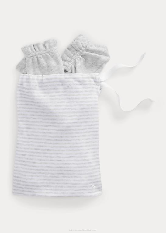 kvartslyng baby Ralph Lauren 3-delt gavesæt i økologisk bomuld Z426B10046