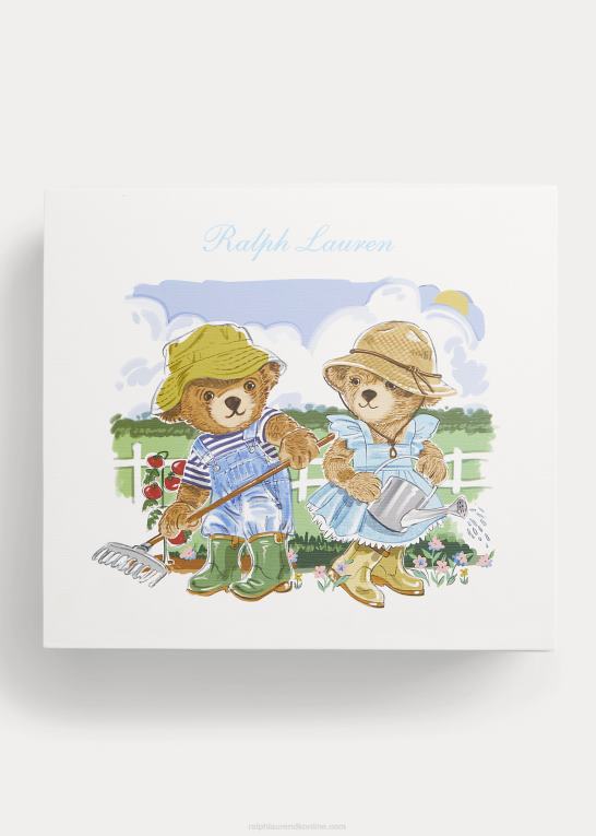pige havebjørn baby Ralph Lauren gavesæt i 5 dele polobjørn i bomuld Z426B7822