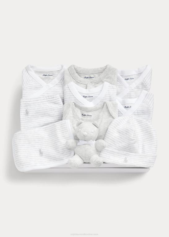 quartz lyng multi baby Ralph Lauren Gavesæt i 11 dele i bomuld Z426B7812