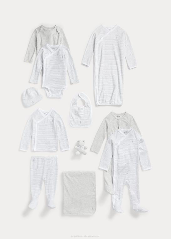 quartz lyng multi baby Ralph Lauren Gavesæt i 11 dele i bomuld Z426B7812
