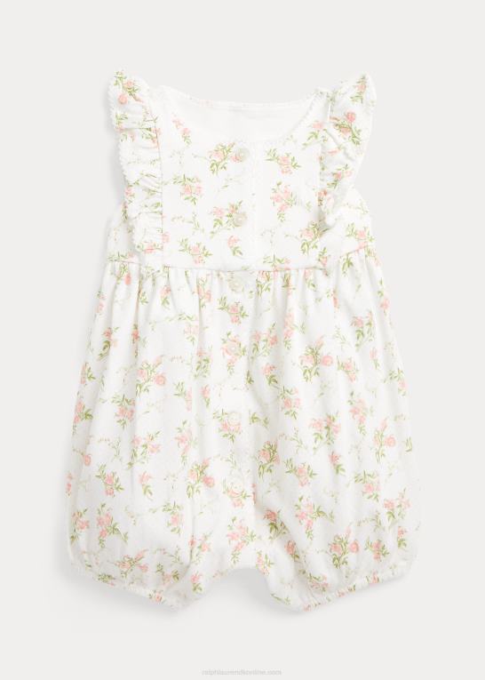 glem mig ikke blomstret baby Ralph Lauren blomstret bomuld interlock boble shortall Z426B10020