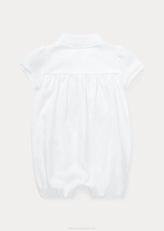 hvid baby Ralph Lauren interlock boble shortall Z426B7670