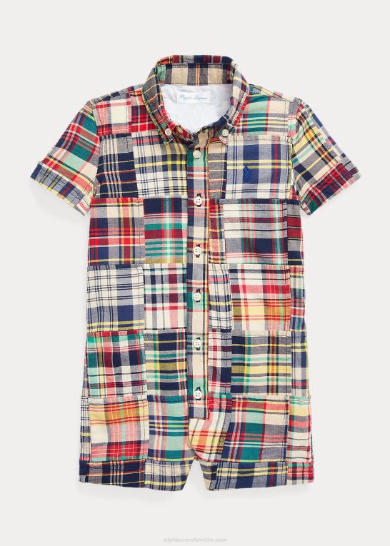madras patchwork baby Ralph Lauren patchwork bomuld madras shortall Z426B8149
