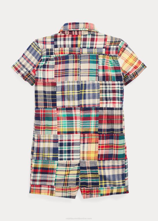 madras patchwork baby Ralph Lauren patchwork bomuld madras shortall Z426B8149
