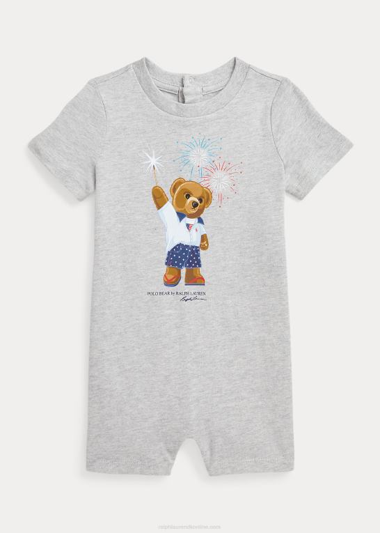 og over lyng baby Ralph Lauren polobjørn shorts i bomuldsjersey Z426B10023