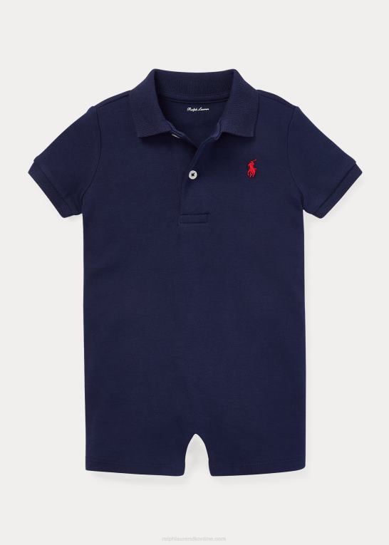 raffineret flåde baby Ralph Lauren poloshorts i blød bomuld Z426B7660