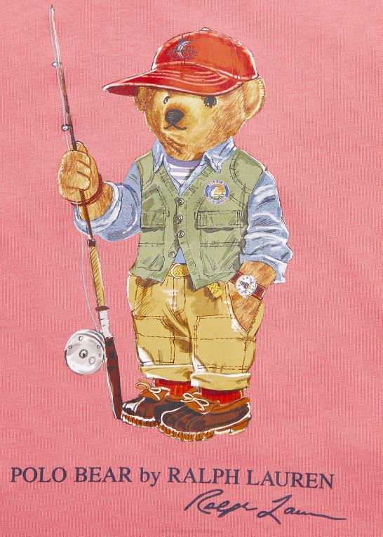 ørkenrose multi baby Ralph Lauren polobjørn farveblokeret shorts i bomuld Z426B10019
