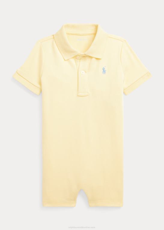 t-fugl gul baby Ralph Lauren poloshorts i blød bomuld Z426B7662