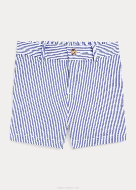 blå seersucker baby Ralph Lauren stretch bomuld seersucker short Z426B7914