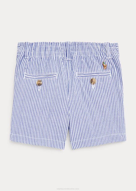 blå seersucker baby Ralph Lauren stretch bomuld seersucker short Z426B7914