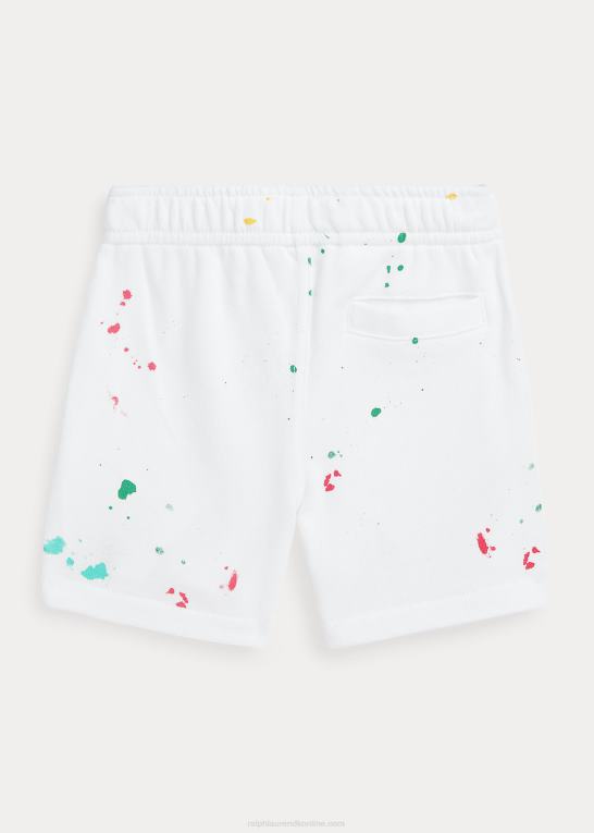 hvid baby Ralph Lauren maling splatter-print spa terry kort Z426B7929