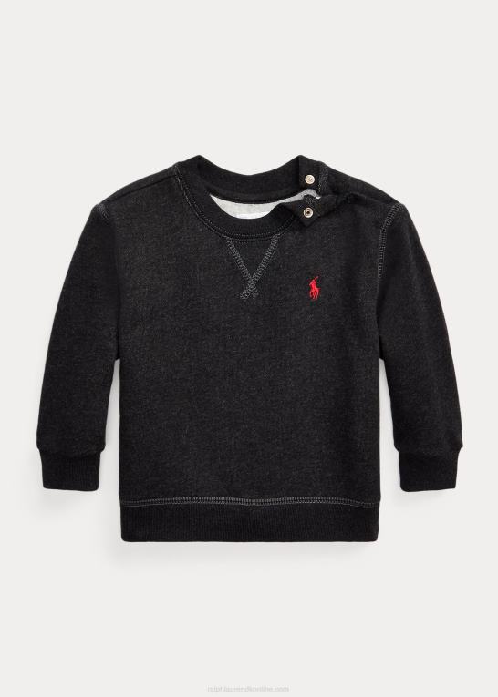 avery lyng baby Ralph Lauren fleece sweatshirt med rund hals Z426B7975